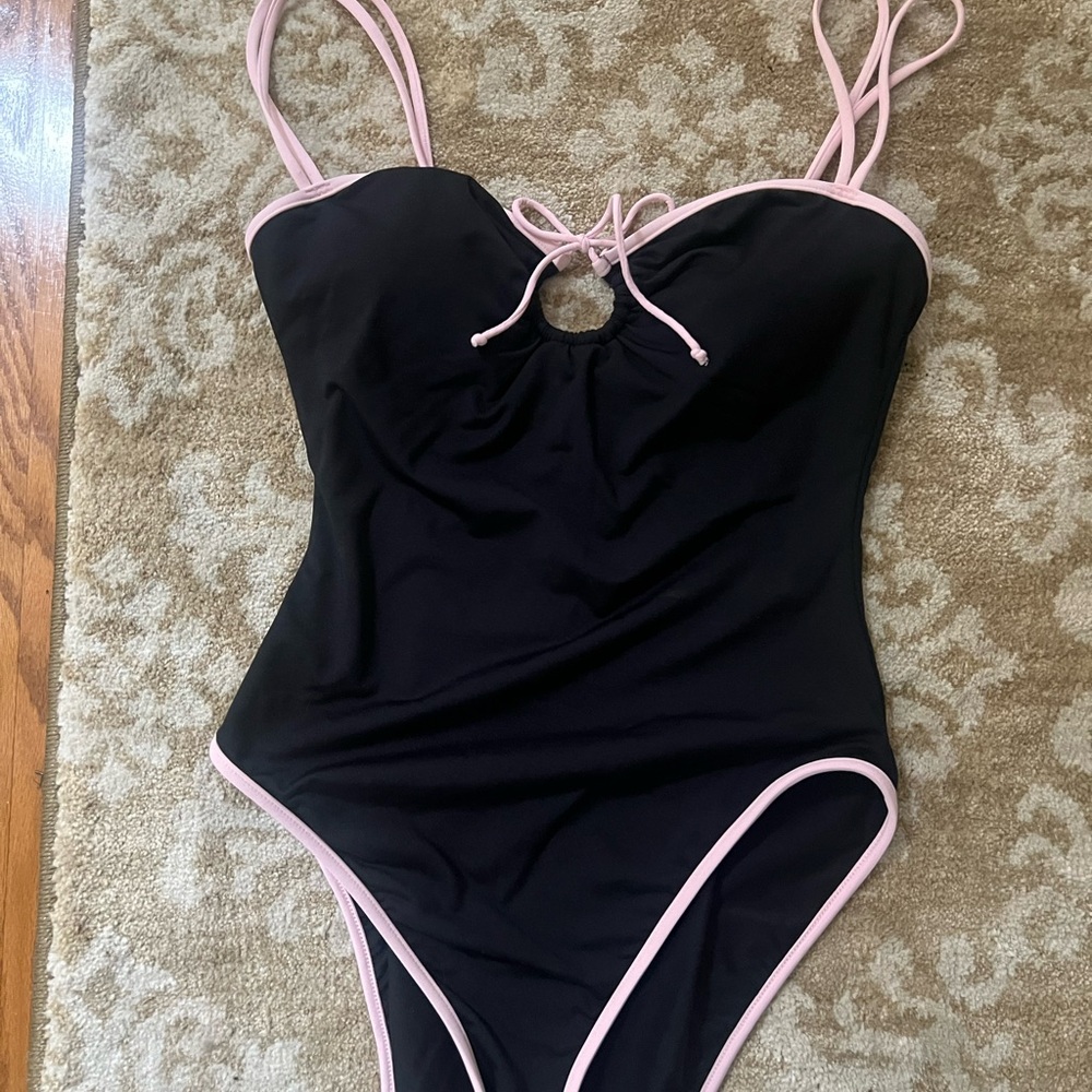 Stylish Black and Pink Kids One Piece